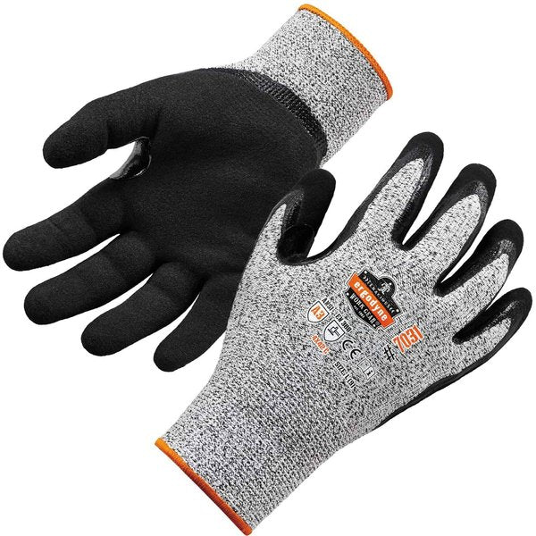 Gray XL Nitrile-Coated Cut-Resistant Gloves A3 Level