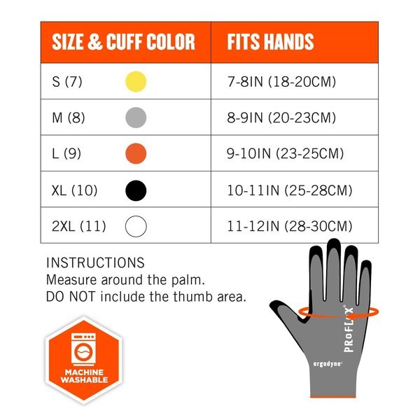 ANSI A7 Nitrile Coated CR Gloves, Gray, Size XXL