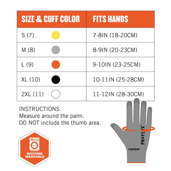 ANSI A2 PU Coated CR Gloves, Gray, Size M