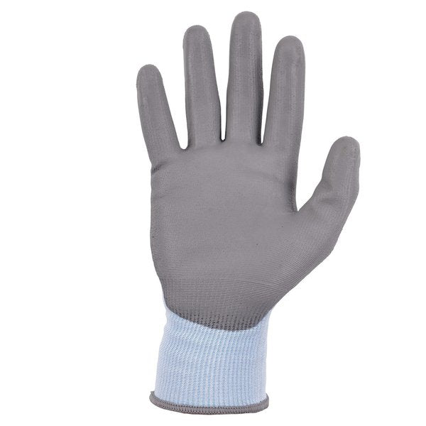 ANSI A2 PU Coated CR Gloves, Blue, Size L