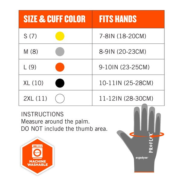 ANSI A4 PU Coated CR Gloves, Gray, Size XXL