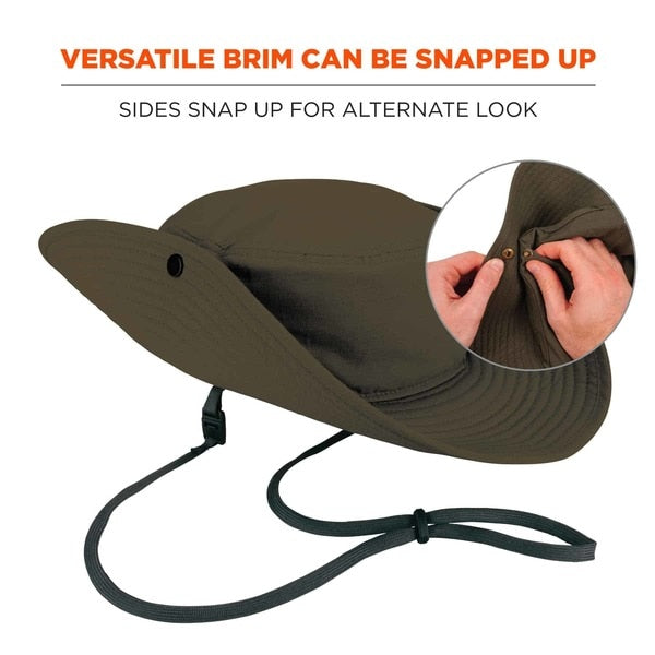 Olive Lightweight Ranger Hat with Mesh Paneling, S/M