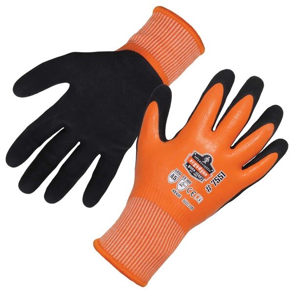 Orange A5 Coated Waterproof Gloves, S, PR