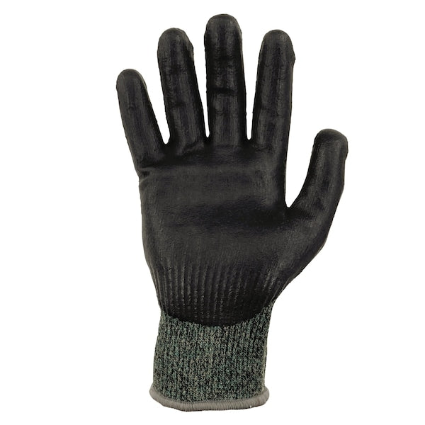 ANSI A7 Nitrile Coated CR Gloves, Green, Size S