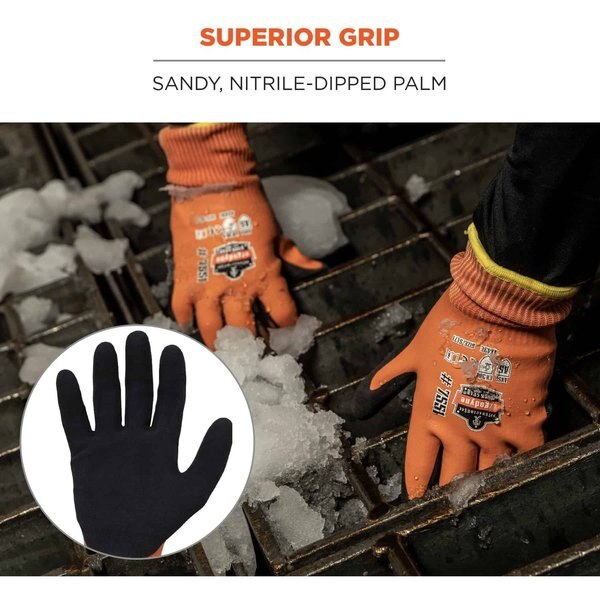 Orange A5 Coated Waterproof Gloves, XL, PR