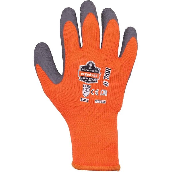 Orange Coated Lightweight Winter Work Gloves, L, PR