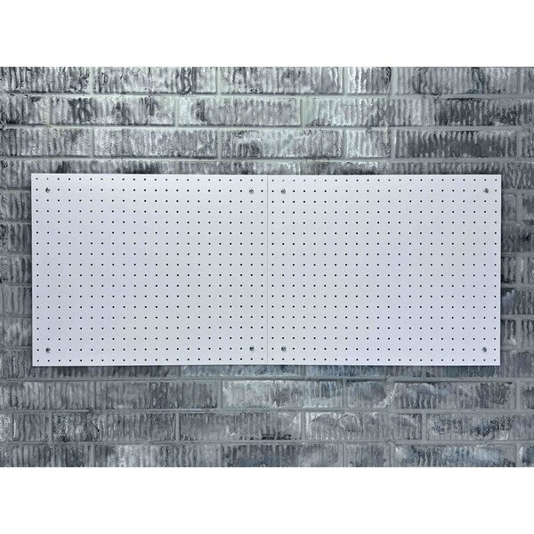 (2) 22 In. W x 18 In. H x 1/8 In. D White Polypropylene Pegboards with 3/16 In. Hole Size