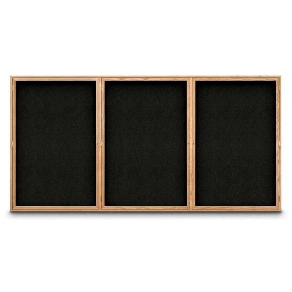 Sliding Door Indoor Enclosed Corkboard, 7