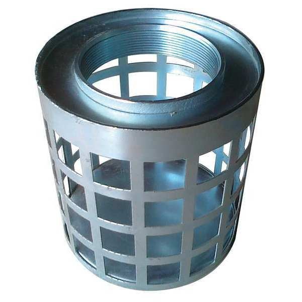 SuctionStrainer, 7 Dia, 4 NPT, Side Sq Perf