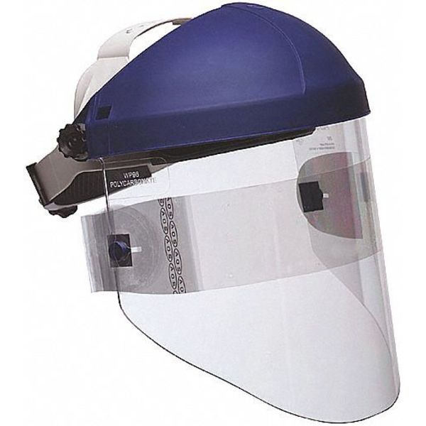 Faceshield Visor, Polycarb, Clr, 9x14-1/2in