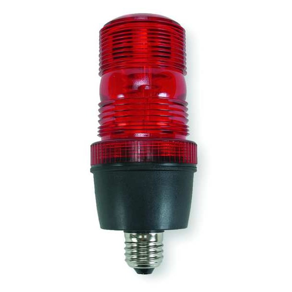 Warning Light, Strobe Tube, Red, 120VAC