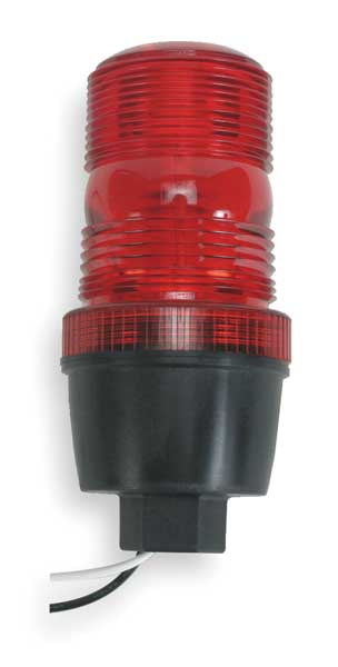 Warning Light, Strobe Tube, Red, 120VAC