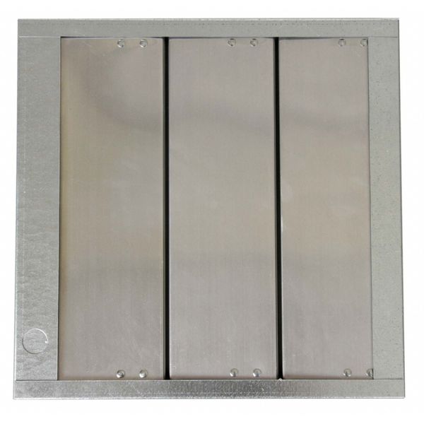 Backdraft Damper, Vert/Horiz Mtg, 7 3/4 Sq