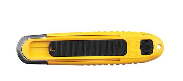 Safety Knife, Self-Retracting, Rounded Safety Blade, 6 in L.