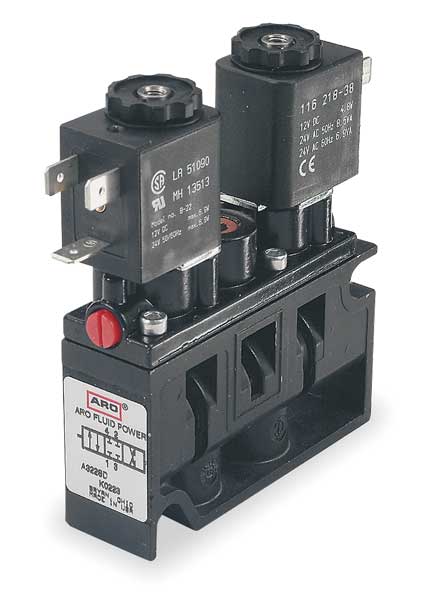 Solenoid Air Control Valve, 1/4 In, 120VAC