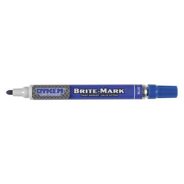 Permanent Permanent Paint Marker/Valve Action, Medium Tip, Blue Color Family, Paint