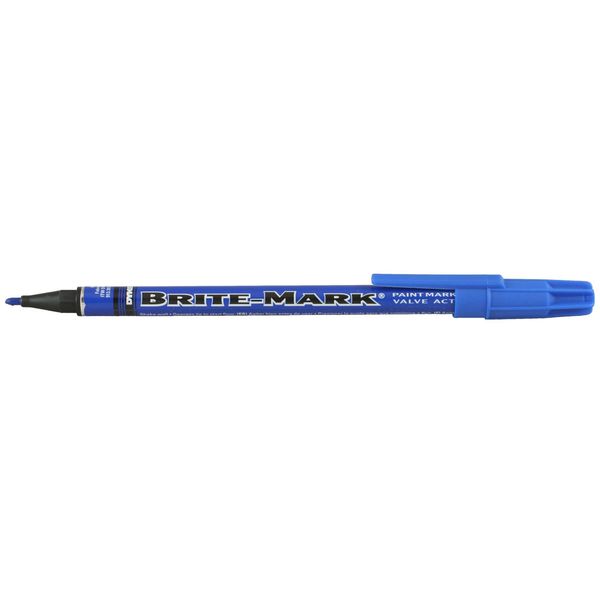 Permanent Permanent Paint Marker/Valve Action, Fine Tip, Blue Color Family, Paint