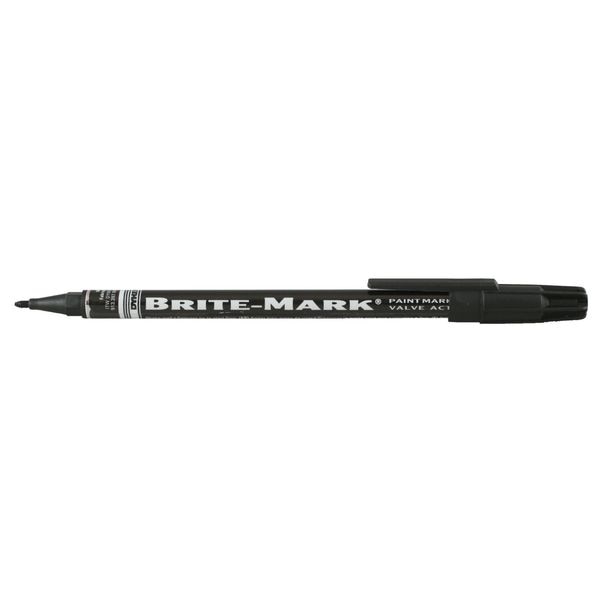 Permanent Permanent Paint Marker/Valve Action, Fine Tip, Black Color Family, Paint