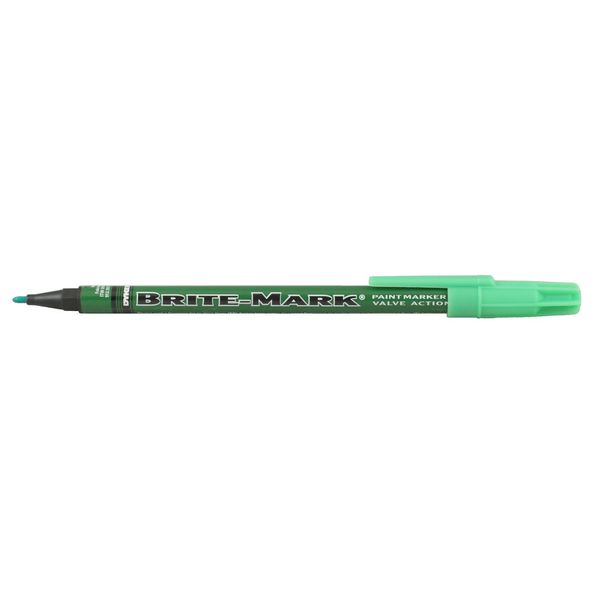 Permanent Permanent Paint Marker/Valve Action, Fine Tip, Green Color Family, Paint