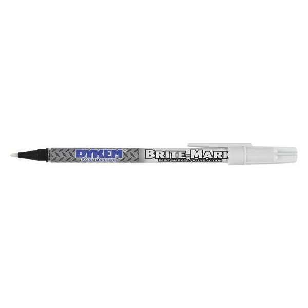 Permanent Permanent Paint Marker/Valve Action, Fine Tip, White Color Family, Paint