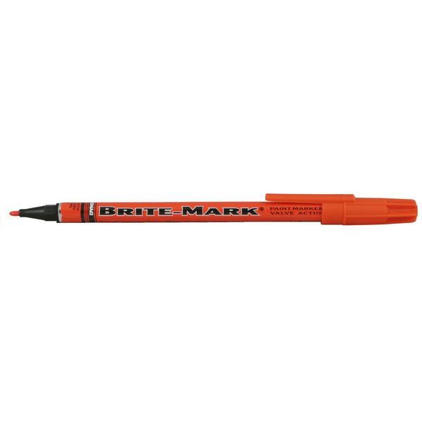 Permanent Permanent Paint Marker/Valve Action, Fine Tip, Orange Color Family, Paint
