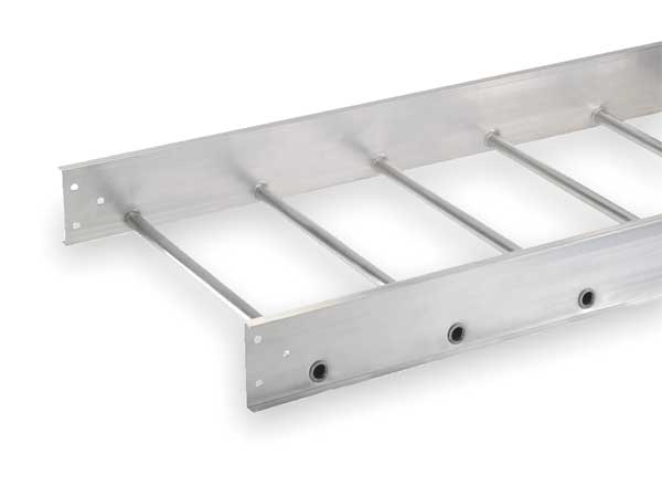 Ladder Tray, 12 Ft L x 24 In W, 100 Lb Cap