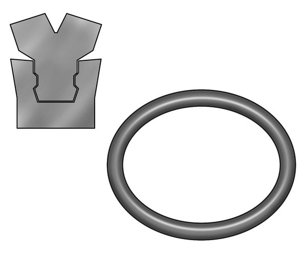 Rod Seal, 1 1/8 IDx1 3/8 OD, 1/8 Wx1/4 H