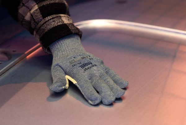 Cut Resistant Gloves, A4 Cut Level, Uncoated, S, 1 PR