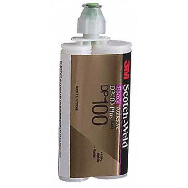Epoxy Adhesive, DP100 Series, Clear, 1:01 Mix Ratio, 20 min Functional Cure, Dual-Cartridge