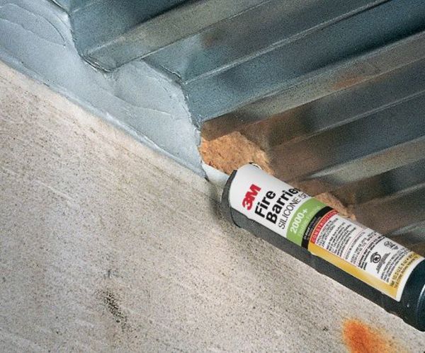 Fire Barrier Sealant, 10.3 oz., Gray, PK12