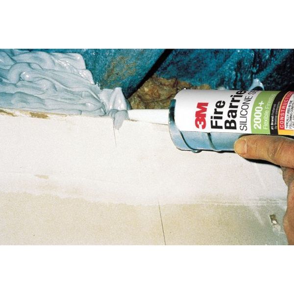 Fire Barrier Sealant, 10.3 oz., Gray, PK12