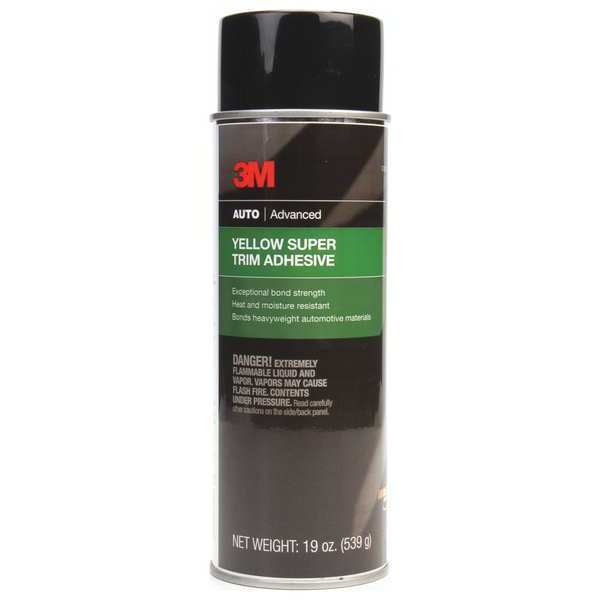 Spray Trim Adhesive, 8090 Series, Yellow, 19 oz, Aerosol Can