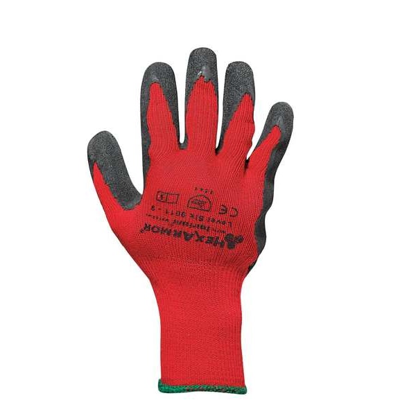 Cut Resistant Coated Gloves, A7 Cut Level, Natural Rubber Latex, L, 1 PR
