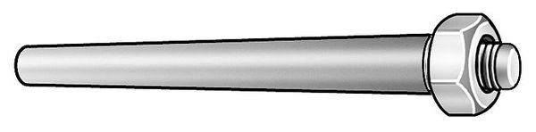 Taper Pin, Thrd, 1/4-28x4 13/32, PK5