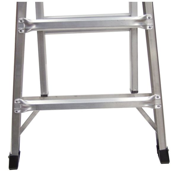 Multipurpose Ladder, Extension, Scaffold, Staircase, Stepladder Configuration, 15 ft, Aluminum