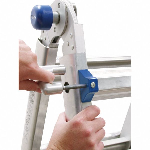Multipurpose Ladder, Extension, Scaffold, Staircase, Stepladder Configuration, 15 ft, Aluminum