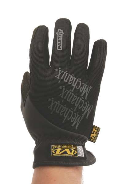Mechanics Gloves, FastFit, TrekDry Material, High Dexterity, Black, Small, 1 Pair