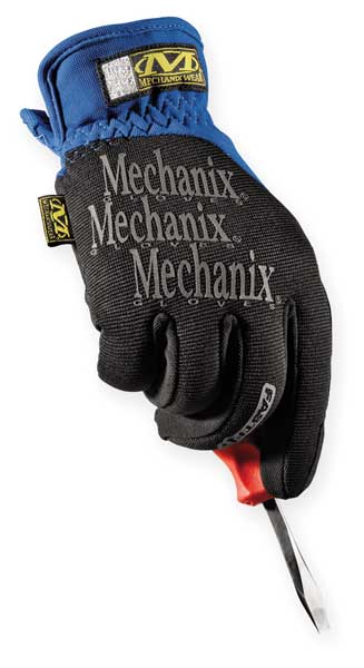 Mechanics Gloves, S ( 8 ), Blue, Synthetic Leather, Form Fitting Trek Dry(R)