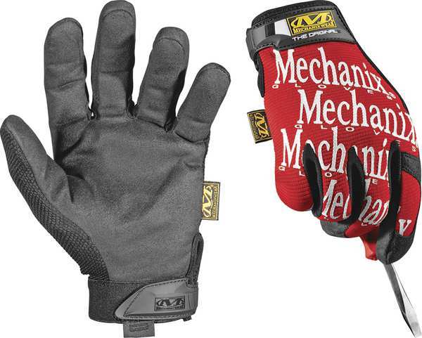 Mechanics Gloves, 2XL, Red, Seamless, Form Fitting Trek Dry(R)