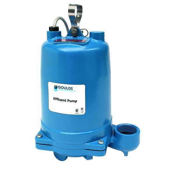 Submersible Effluent Pump, 1/2hp, 14.5A