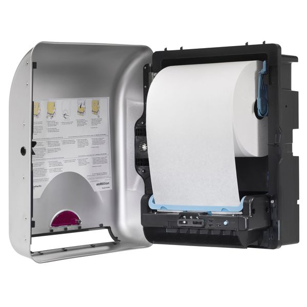 enMotionÂ® 8â Recessed Automated Touchless Paper Towel Dispenser , Stainless Steel