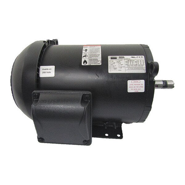 3-Phase General Purpose Motor, 2 HP, 213/5 Frame, 208-230/460V AC Voltage, 1,175 Nameplate RPM