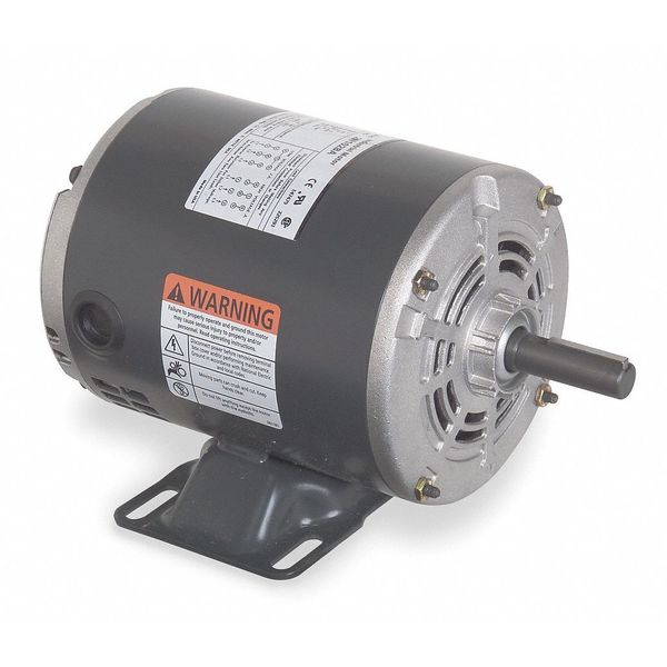 3-Phase General Purpose Motor, 1/4 HP, 48 Frame, 230/460V AC Voltage, 1,725 Nameplate RPM