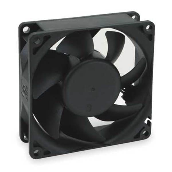 Axial Fan, Square, 115V AC, 1 Phase, 41 cfm, 3 1/8 in W.