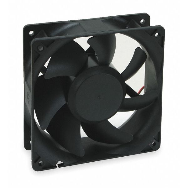 Axial Fan, Square, 24V DC, - Phase, 170 cfm, 4 11/16 in W.