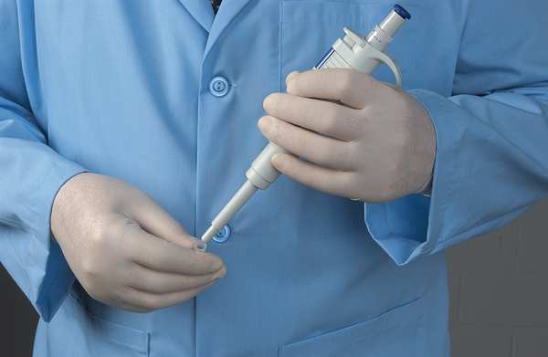 Fully Textured Latex Exam Gloves, Natural Rubber Latex, Powder Free, Natural, L, 100 PK