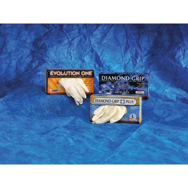 Fully Textured Latex Exam Gloves, Natural Rubber Latex, Powder Free, Natural, XL, 100 PK