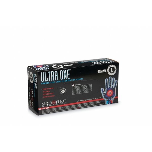 Exam Gloves, Natural Rubber Latex, Powder Free, Natural, XL, 50 PK