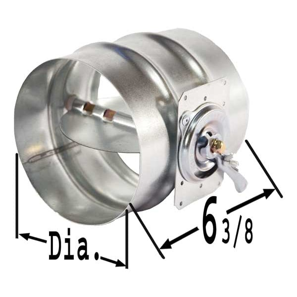 Balancing Damper, Round, 8 In, Diameter