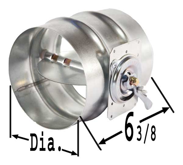 Balancing Damper, Round, 12 In, Diameter